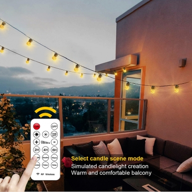 LED户外灯 - HCP028  G40水晶暖白灯串